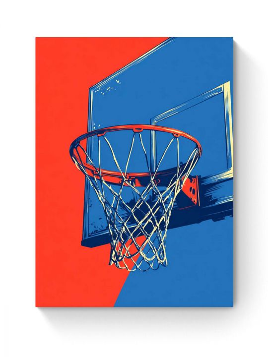 Картина интерьерная на подрамнике «Баскетбол» 70x50 см