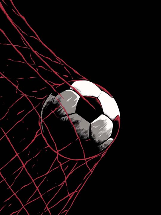 Картина интерьерная «Мяч в воротах» холст 25x35 см