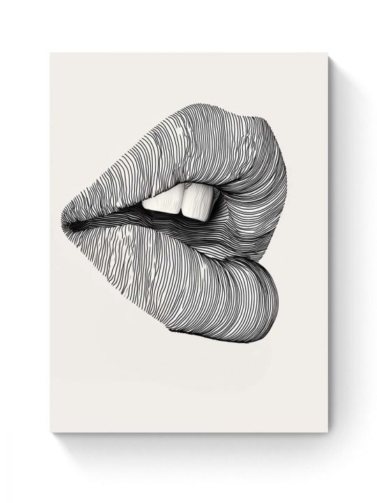 Картина интерьерная на подрамнике «Губы» 90x70 см