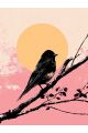 Картина интерьерная «Птичка» холст 70x50 см