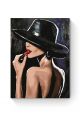 Картина по номерам на подрамнике «Леди в шляпе» 70x50 см