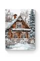 Картина по номерам на подрамнике «Зимний дом» 70x50 см