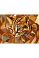 Картина по номерам на подрамнике «Оцелот кот» 70x50 см