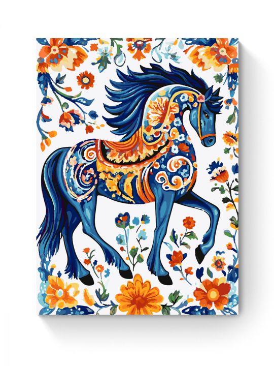 Картина по номерам на подрамнике «Лошадка» 70x50 см