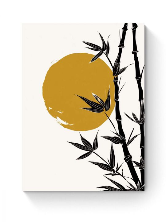 Картина интерьерная на подрамнике «Бамбук» 70x50 см