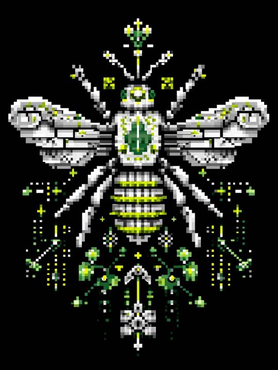 Картина интерьерная «Пчела» холст 50x40 см