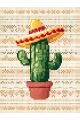 Картина интерьерная «Кактус» холст 25x35 см