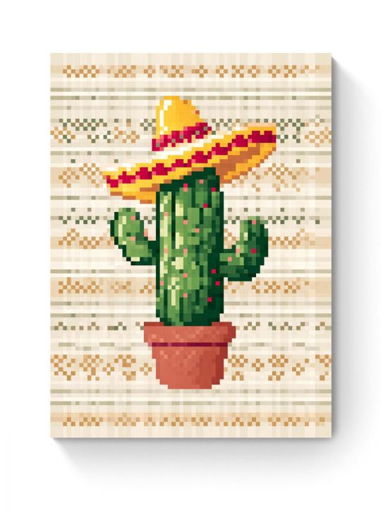Картина интерьерная на подрамнике «Кактус» 40x30 см