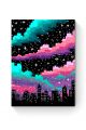 Картина интерьерная на подрамнике «Ночной город» 40x30 см