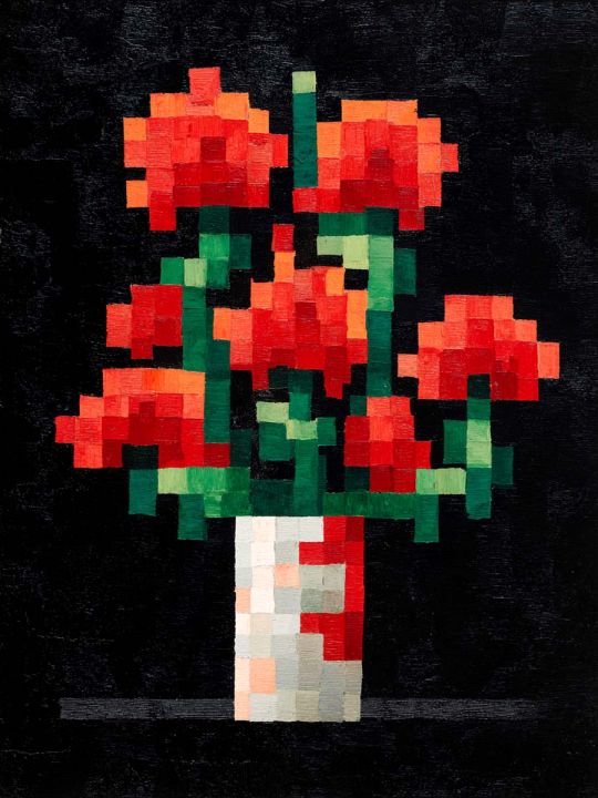 Картина интерьерная «Цветочек» холст 60x50 см