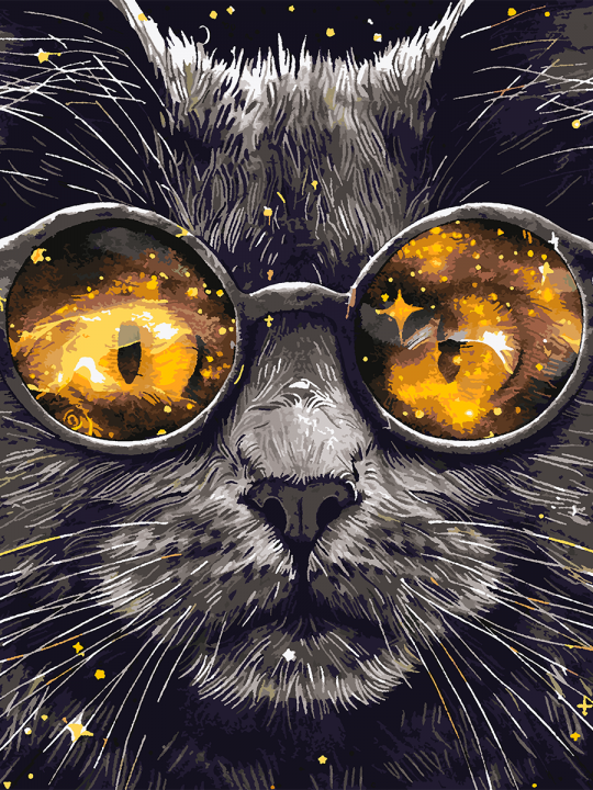 Картина по номерам без подрамника «Британец» 130x100 см Картина по номерам без подрамника «Британец» 130x100 см