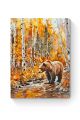 Картина по номерам на подрамнике «Мишка в лесу» 90x70 см