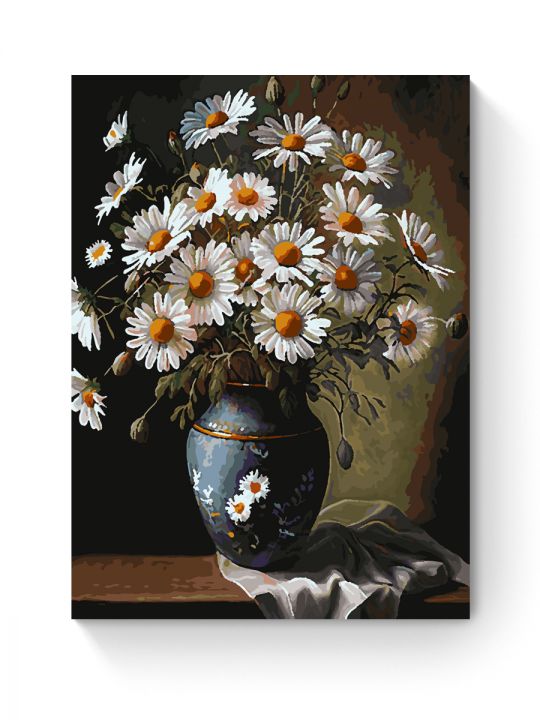 Картина по номерам на подрамнике «Букет ромашек» 70x50 см