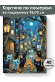 Картина по номерам на подрамнике «Котики» 90x70 см
