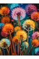 Картина по номерам без подрамника «Одуванчики» 70x50 см