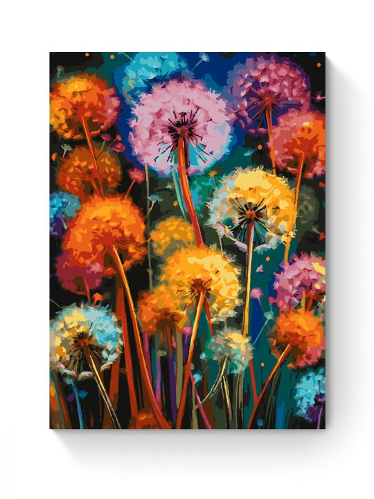 Картина по номерам на подрамнике «Одуванчики» 70x50 см