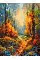 Картина по номерам на подрамнике «Краски осени» 70x50 см