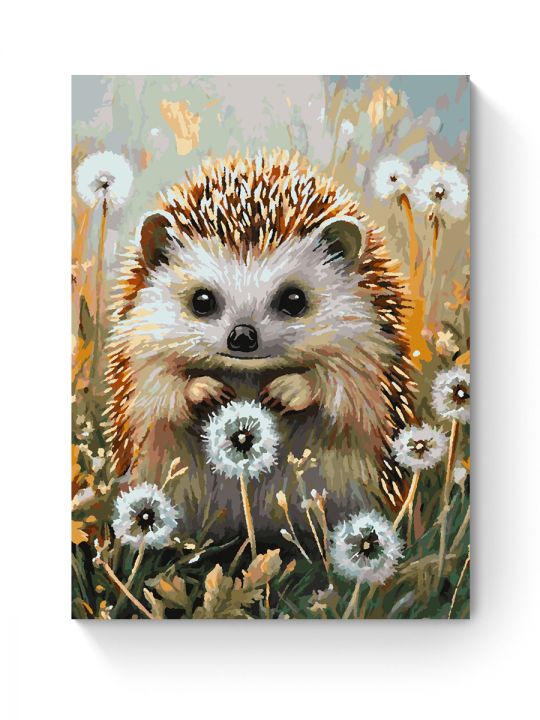 Картина по номерам на подрамнике «Ёжик» 70x50 см