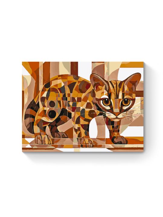 Картина по номерам на подрамнике «Котёнок» 90x70 см