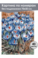 Картина по номерам без подрамника «Крокусы» 70x50 см