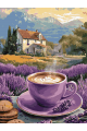 Картина по номерам на подрамнике «Кофе лаванды» 90x70 см