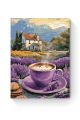 Картина по номерам на подрамнике «Кофе лаванды» 90x70 см