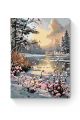 Картина по номерам на подрамнике «Первый снег» 70x50 см