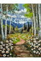 Картина по номерам на подрамнике «Тропа в горы» 90x70 см