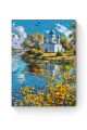 Картина по номерам на подрамнике «Храм у воды» 90x70 см