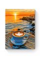 Картина по номерам на подрамнике «Кофе у моря» 90x70 см