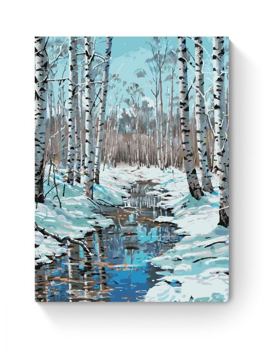 Картина по номерам на подрамнике «Ранняя весна» 90x70 см Картина по номерам на подрамнике «Ранняя весна» 90x70 см