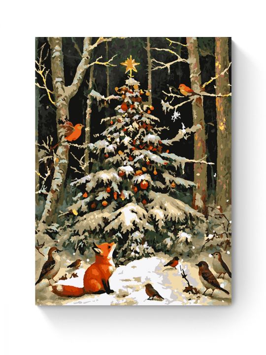 Картина по номерам на подрамнике «Новый год» 70x50 см