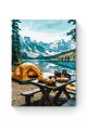Картина по номерам на подрамнике «Кемпинг» 70x50 см