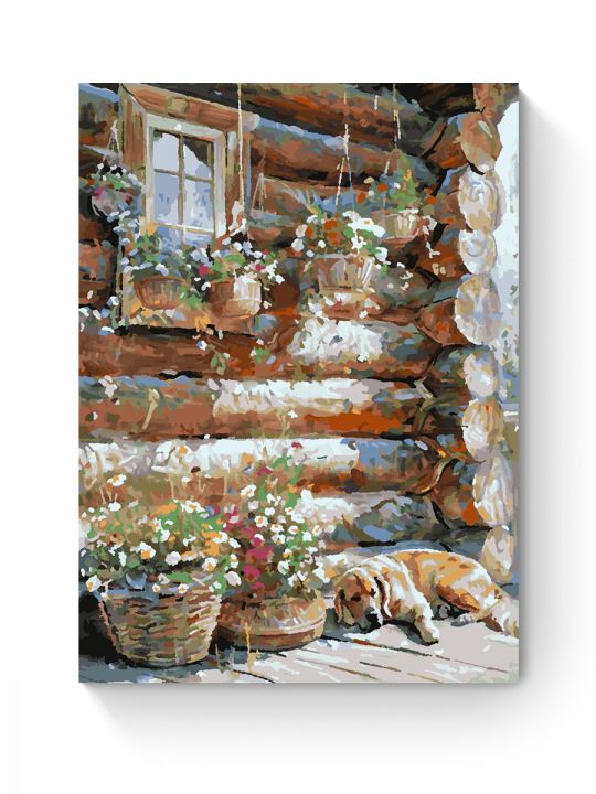 Картина по номерам на подрамнике «Уютный уголок» 70x50 см