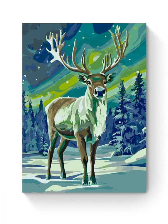 Картина по номерам на подрамнике «Олень» 70x50 см