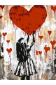 Картина по номерам без подрамника «Любовь» 70x50 см