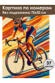 Картина по номерам без подрамника «Велоспорт» 70x50 см