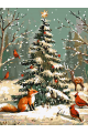 Картина по номерам без подрамника «Новый год» 70x50 см