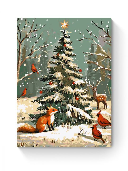 Картина по номерам на подрамнике «Новый год» 70x50 см