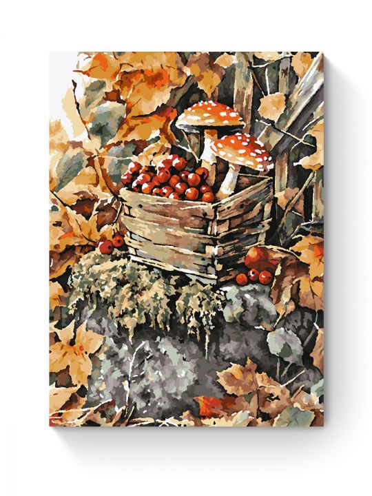 Картина по номерам на подрамнике «Дары осени» 70x50 см
