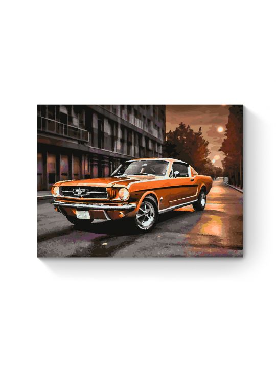 Картина по номерам на подрамнике «Легенда авто» 70x50 см