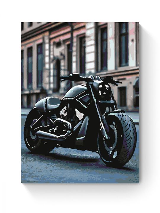 Картина по номерам на подрамнике «Мотоцикл» 70x50 см