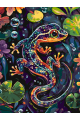 Картина по номерам без подрамника «Саламандра» 70x50 см