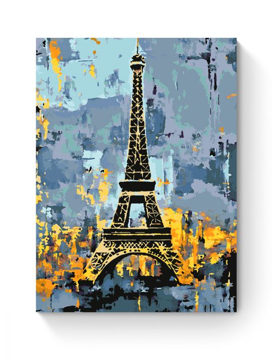 Картина по номерам на подрамнике «Башня Парижа» 70x50 см Картина по номерам на подрамнике «Башня Парижа» 70x50 см