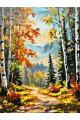 Картина по номерам на подрамнике «Краски осени» 70x50 см