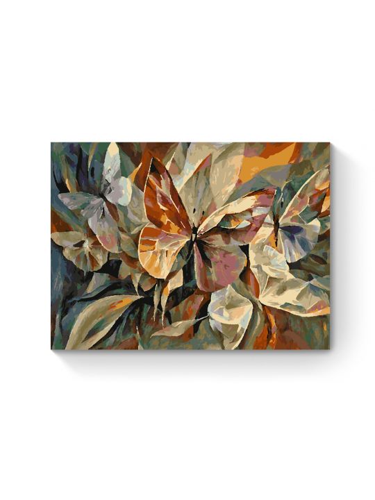 Картина по номерам на подрамнике «Бабочки» 70x50 см