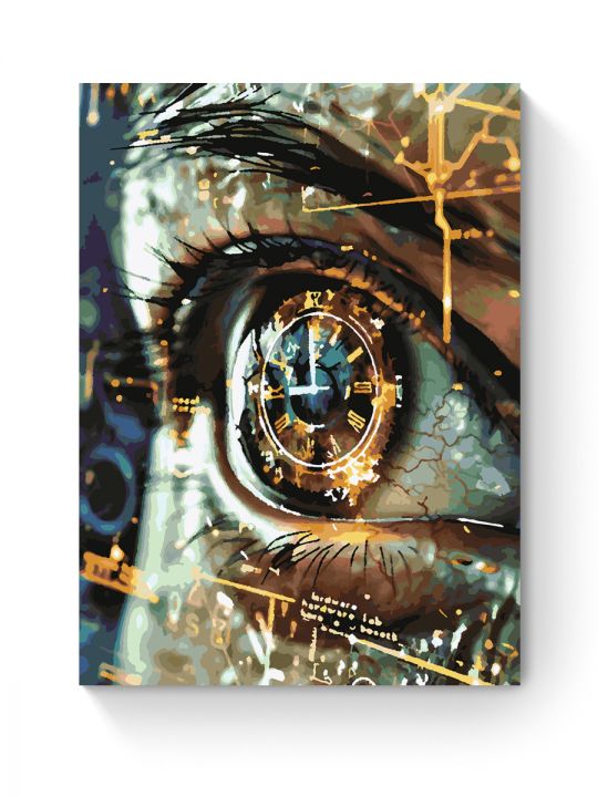 Картина по номерам на подрамнике «Глаз будущего» 70x50 см