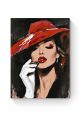Картина по номерам на подрамнике «Леди в шляпе» 70x50 см
