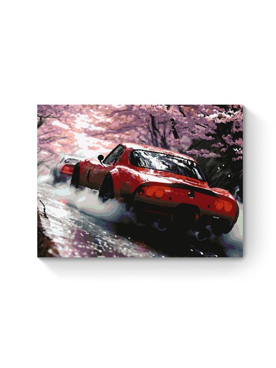 Картина по номерам на подрамнике «Спорт-Авто» 70x50 см