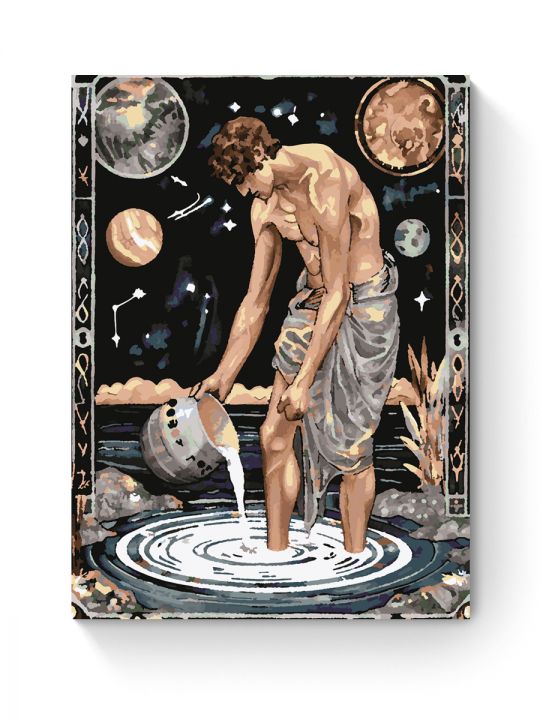 Картина по номерам на подрамнике «Водолей» 70x50 см